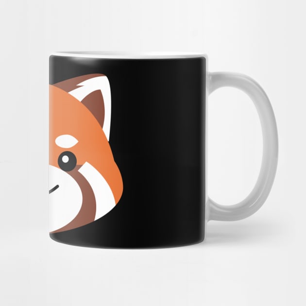 Red Panda Kawaii Face by ShirtBricks